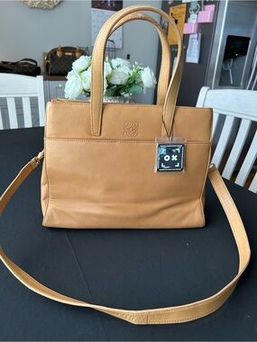Loewe Camel Leather Satchel Tote

COA included!